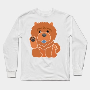 Lucky Chow (Red) Long Sleeve T-Shirt